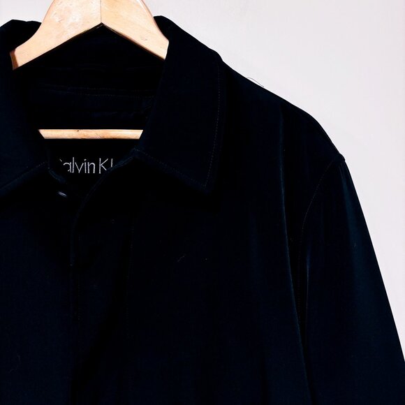 CALVIN KLEIN | Black coat with removable lining | Classic sleek style | Size 46* - Picture 3 of 11